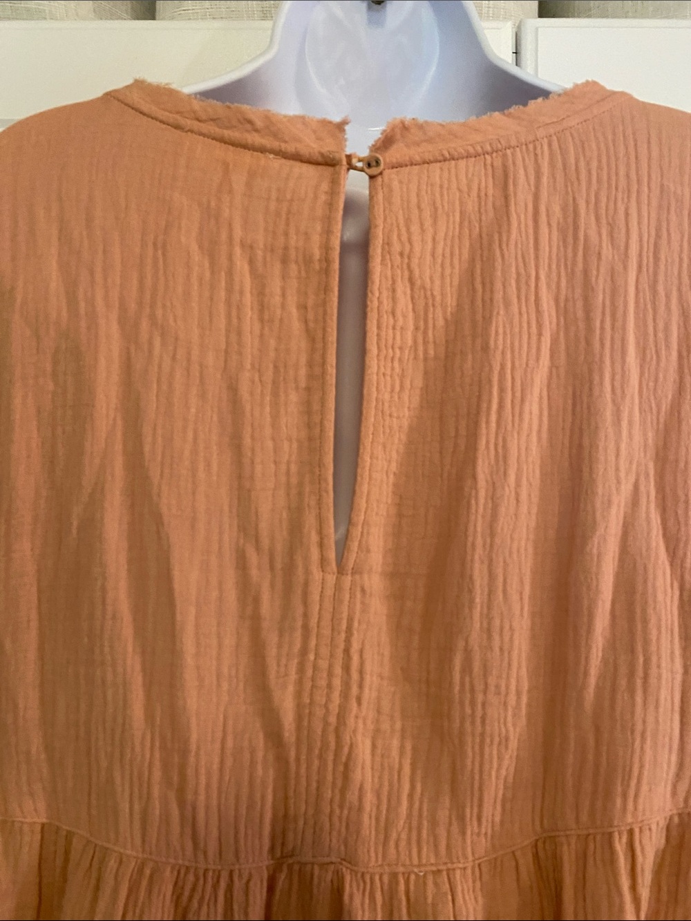 ODDY Peach Tiered Gauze Tunic - Picture 7 of 11